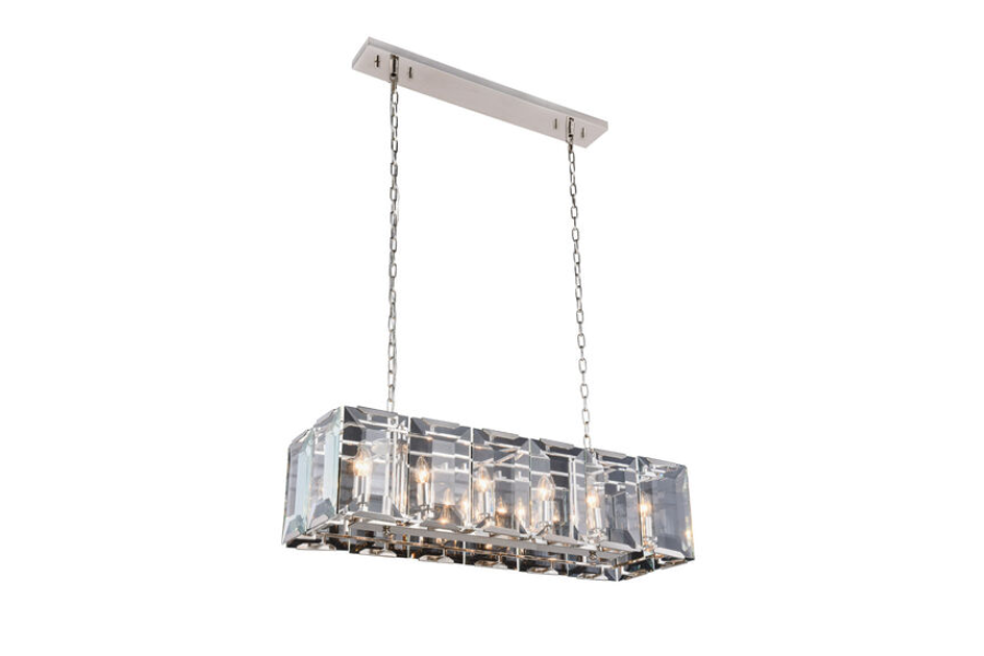 Monaco 12 Light 40 inch Polished Nickel Chandelier Ceiling Light, Urban Classic