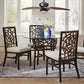 Trinidad 6 PC Dining Set w/cushion SKU: PJS-1401-BLK-6PD